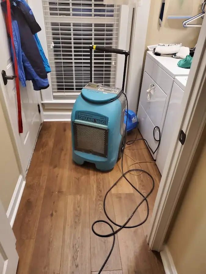 Commercial dehumidifier deployed for Crawl Space Restoration in Forsyth