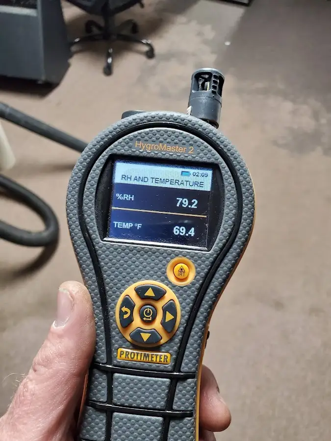 Moisture meter humidity assessment for Fire & Smoke Damage Restoration in Forsyth